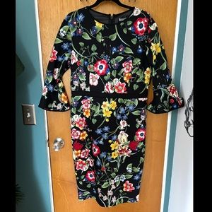 NEW YORK & COMPANY Women’s floral pencil dress SIZE XL!